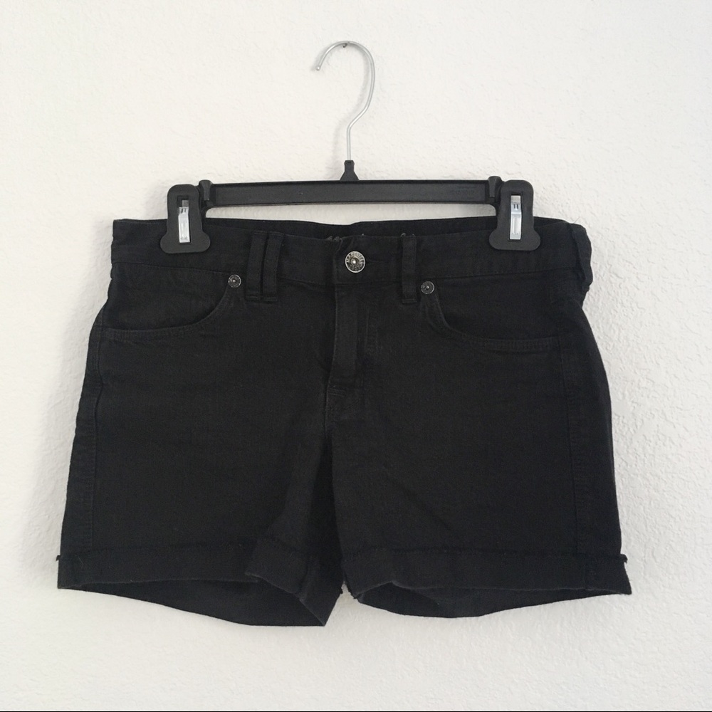 Madewell Black Jean Shorts